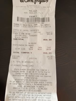 Garmin Fenix 8 Solar Negro - 1 Semana Uso