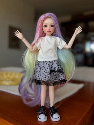 Parrucca BJD 7-8 pollici