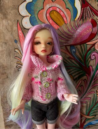 Parrucca BJD 7-8 pollici