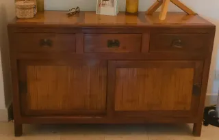 Credenza Indonesiana Legno e Bambù