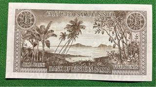 Banconote 5 Lire Samoa Occidentale
