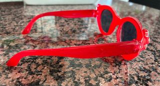 Occhiali da sole bambina pois rossi