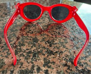 Occhiali da sole bambina pois rossi