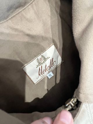 Cazadora Beige metal lo talla XL ESTILO DETROIT
