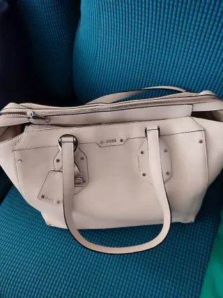 Bolso BOSS Piel Mujer Beige/Blanco