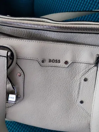 Bolso BOSS Piel Mujer Beige/Blanco