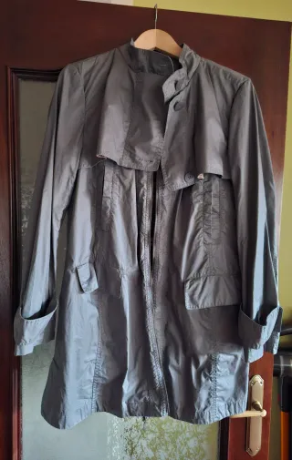 Gabardina Adolfo Dominguez Gris Mujer