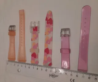 3 correas para reloj, plástico