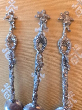 Set 6 cucchiaini e 6 forchettine vintage