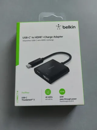 Adaptador Belkin USB-C a HDMI + Carga