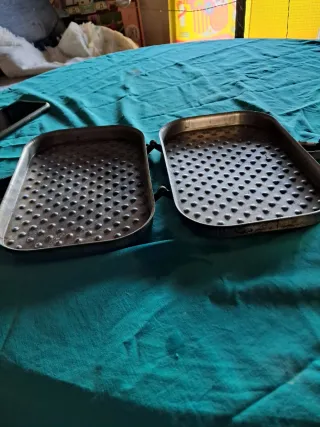 Parrilla doble para cocina