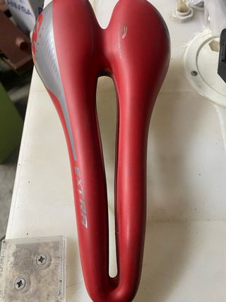 Sillín Bici MTB Rojo EXTRA Handmade Italy