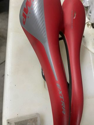 Sillín Bici MTB Rojo EXTRA Handmade Italy