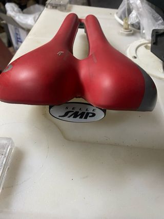 Sillín Bici MTB Rojo EXTRA Handmade Italy