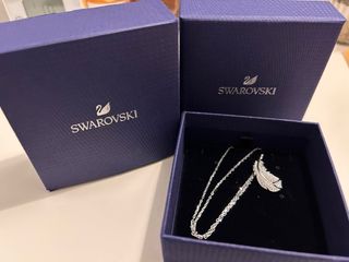 Collar Swarovski Pluma Nice Plata