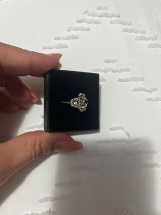 Anillo Plata Flores Circonitas