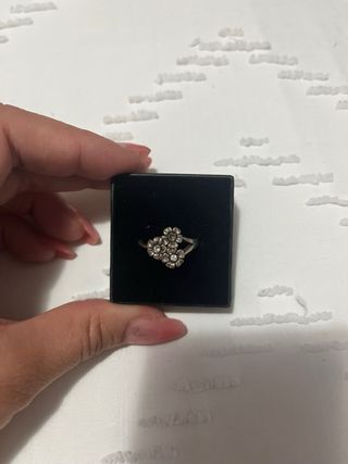 Anillo Plata Flores Circonitas