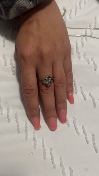 Anillo Plata Flores Circonitas