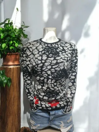 Maglione Vintage Anni '80/'90 Donna Fantasia