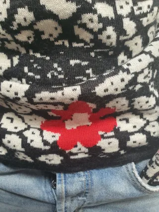 Maglione Vintage Anni '80/'90 Donna Fantasia