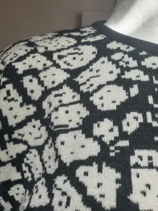 Maglione Vintage Anni '80/'90 Donna Fantasia