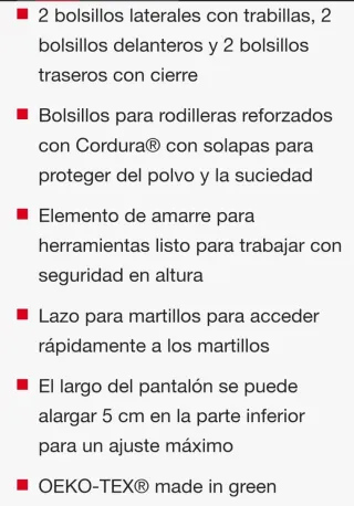 Pantalón de trabajo Milwaukee