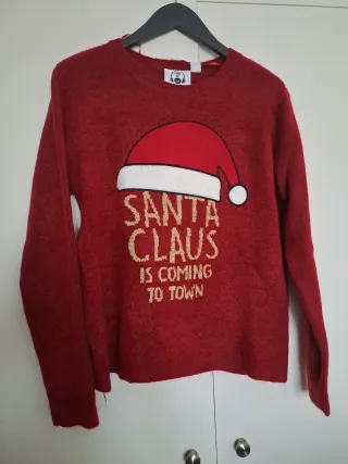 Jersey Navideño Papa Noel Relieve Nuevo