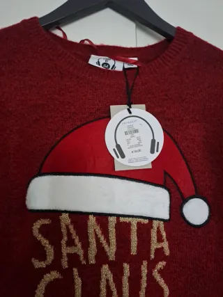 Jersey Navideño Papa Noel Relieve Nuevo