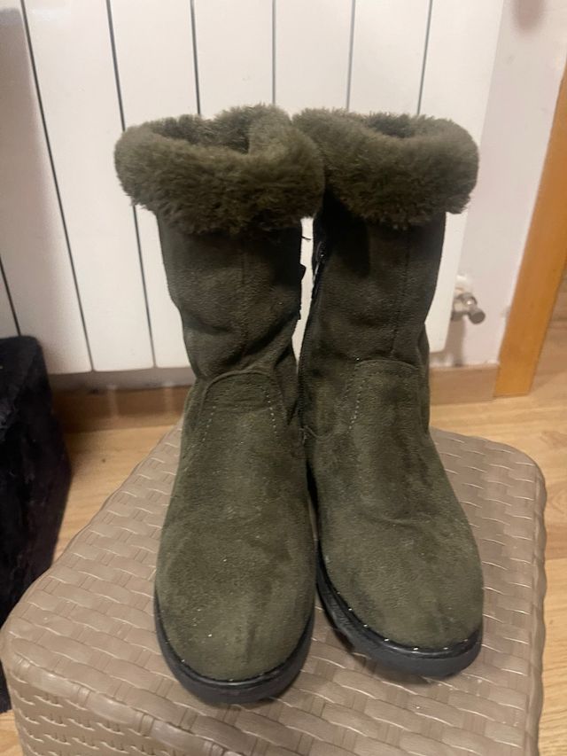 Botines niña verde oliva talla 31