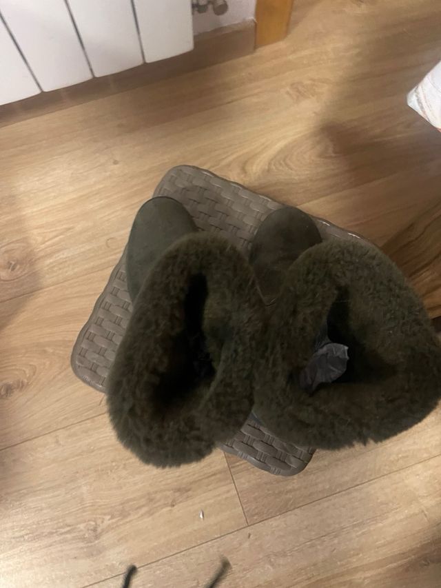 Botines niña verde oliva talla 31