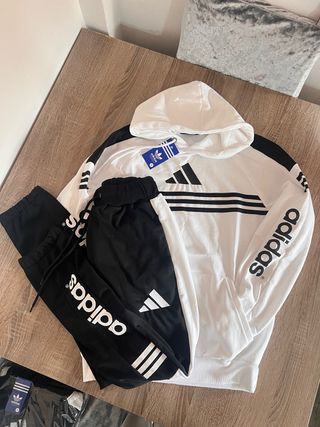 Chándal Adidas Blanco y Negro