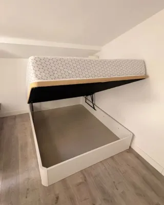 Canapé 150x190 + Colchón Blanco