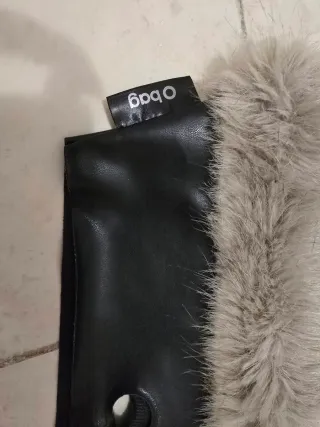 O bag: Borde bolso negro y gris