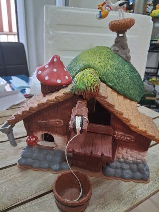 Granja Cigueña con Bebé Pitufos