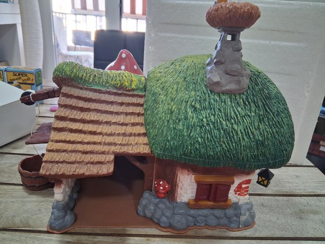 Granja Cigueña con Bebé Pitufos