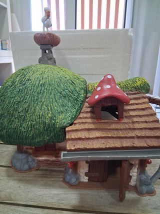 Granja Cigueña con Bebé Pitufos