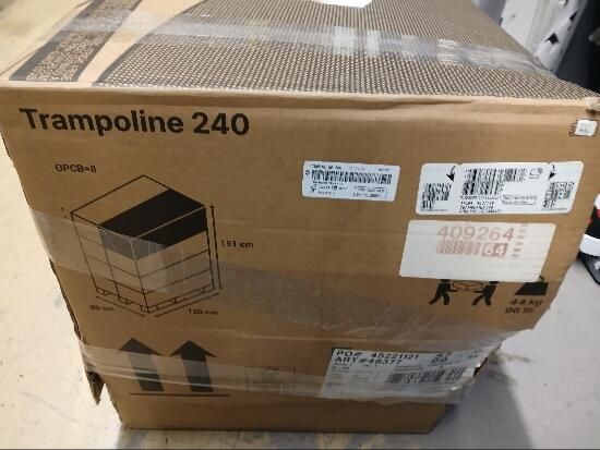 Cama Elástica 240 Red Seguridad Montaje Sin Herramientas