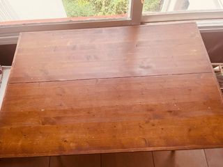 Mesa comedor madera y metal hecha a mano