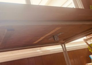 Mesa comedor madera y metal hecha a mano