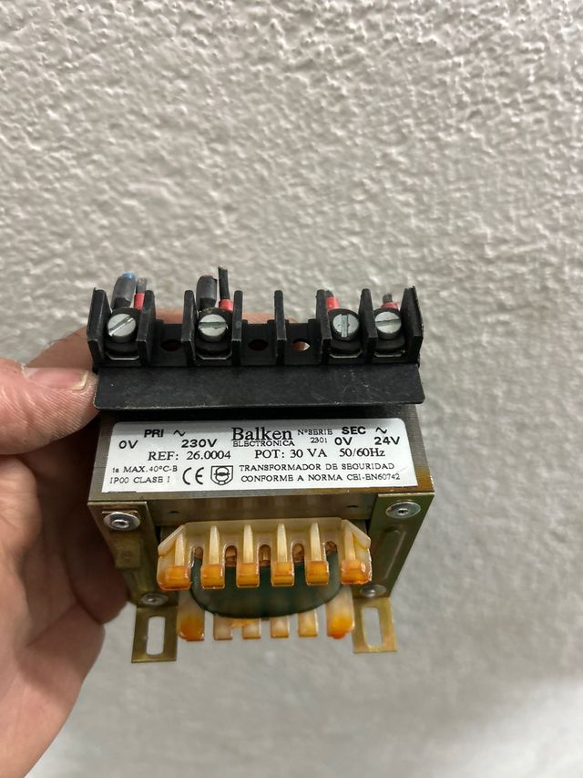 Transformador Balken 230V/24V 30VA
