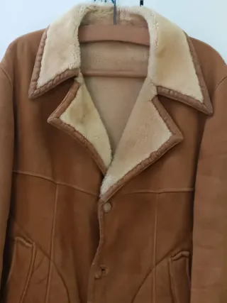 Chaquetón Piel Vuelta Hombre Natural