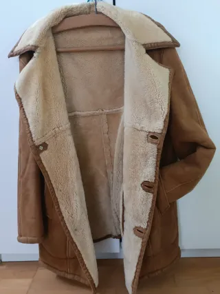 Chaquetón Piel Vuelta Hombre Natural