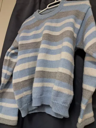 Jersey de lana a rayas unisex