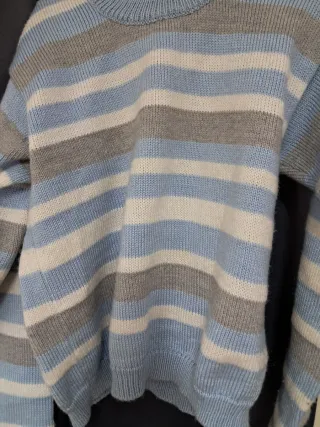 Jersey de lana a rayas unisex