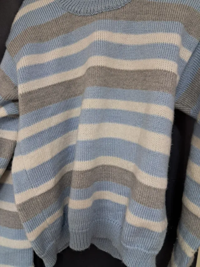 Jersey de lana a rayas unisex