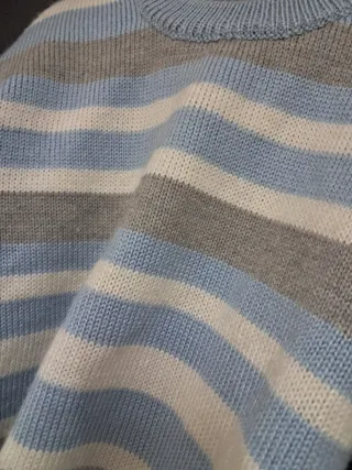 Jersey de lana a rayas unisex