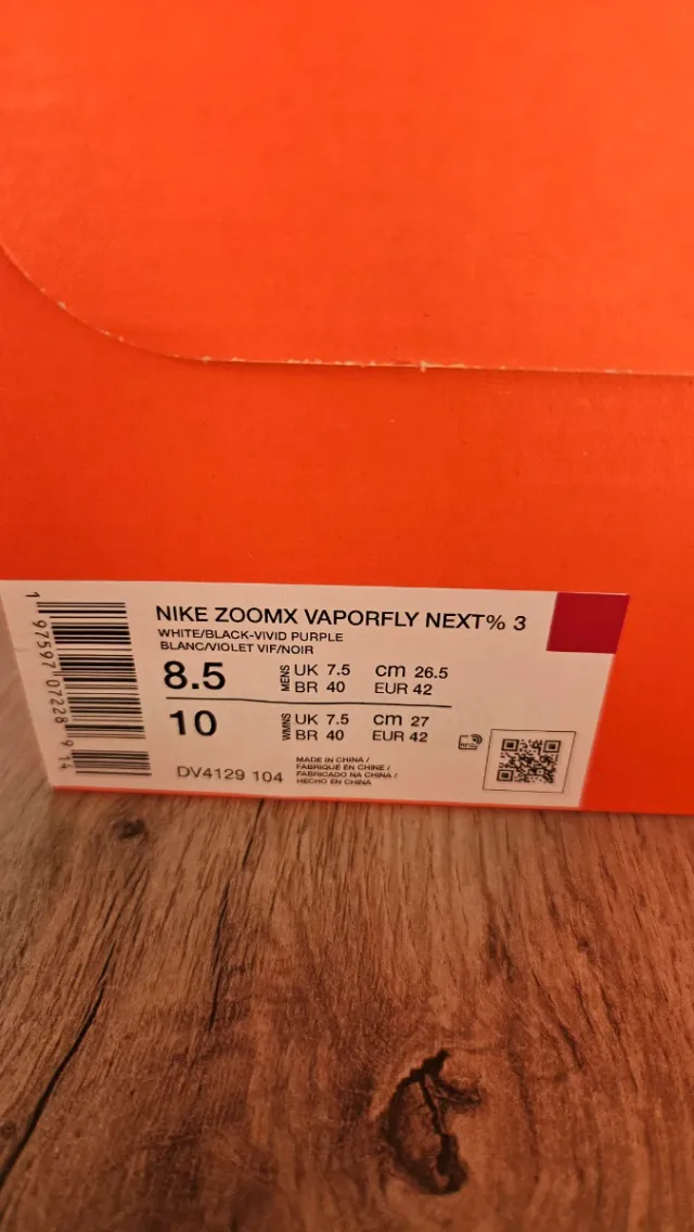 Nike Vaporfly 3 Talla 42