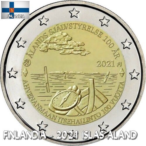 Moneda 2 euros Finlandia 2021 Aland