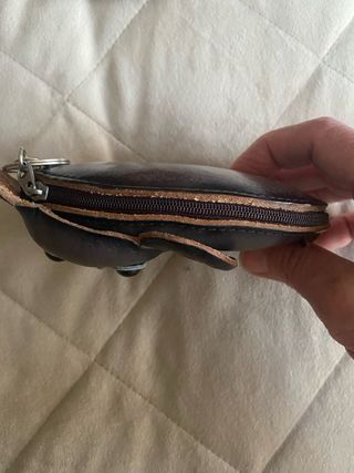 Monedero llavero elefante cuero