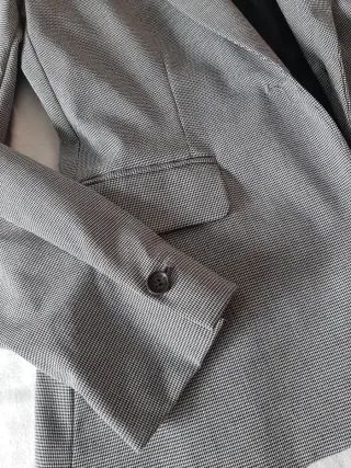 Chaqueta Americana Zara Gris